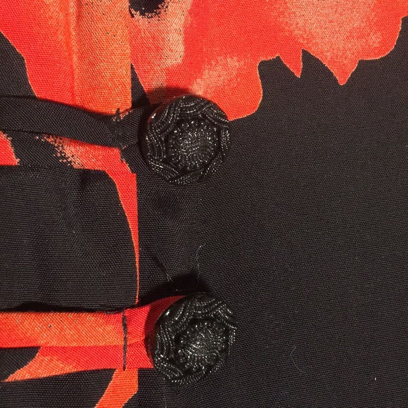 SOLITAIRE Long Line Mandarin Style Oversized Relaxed Fit V Neck Comfy Button Top - Picture 12 of 16